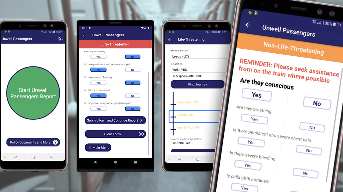 Unwell Passengers App