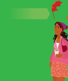 Illustration of lady with coffee getting off Northern Train