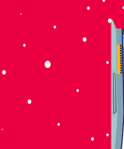 Illustration of friends having a coffee and shopping at Christmas