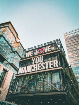 We Love you Manchester Sign 